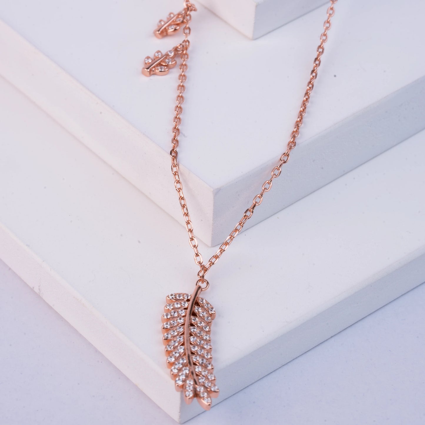 925 Sterling Silver | Radiance Leaf Necklace