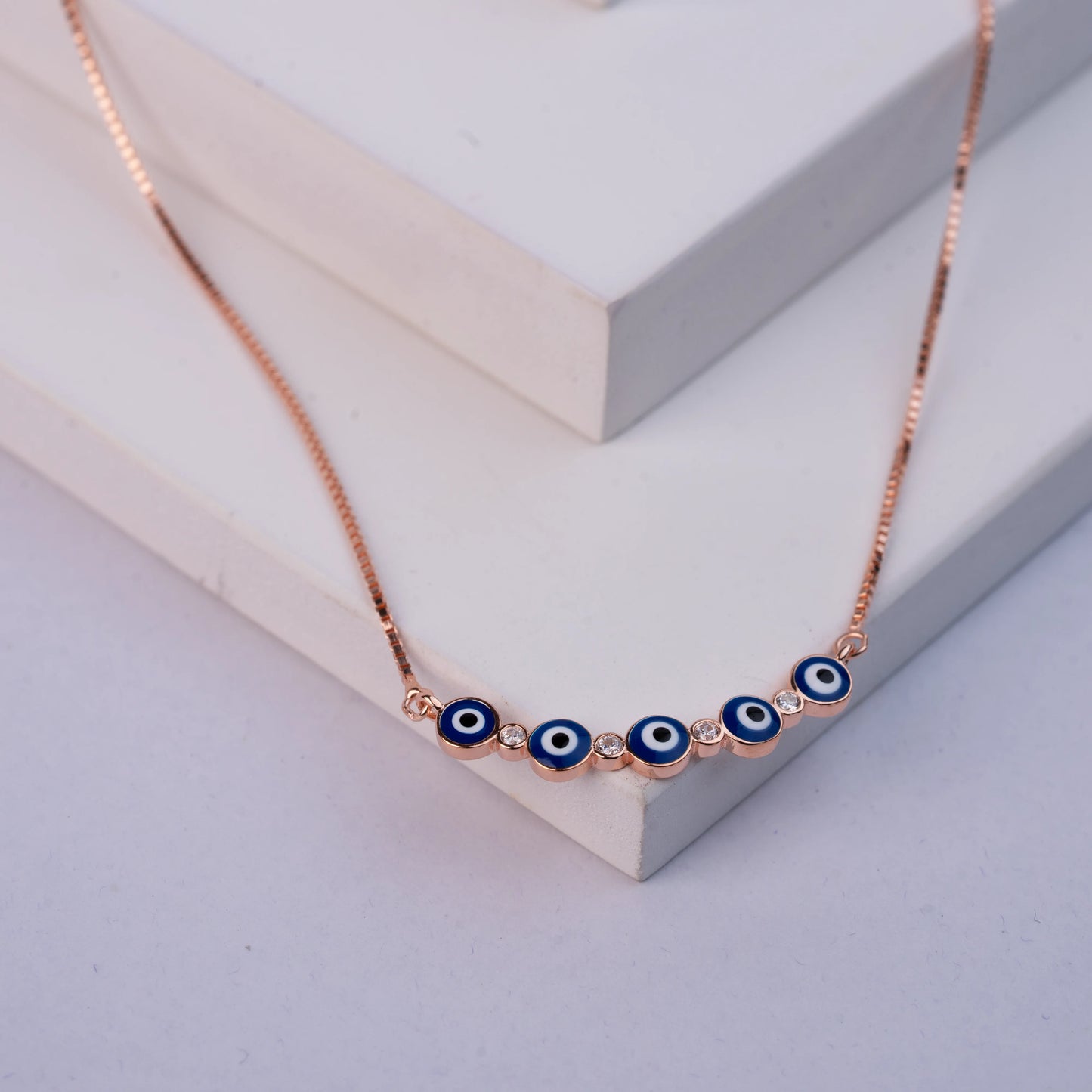 925 Sterling Silver | Evil Eye Ensemble Necklace