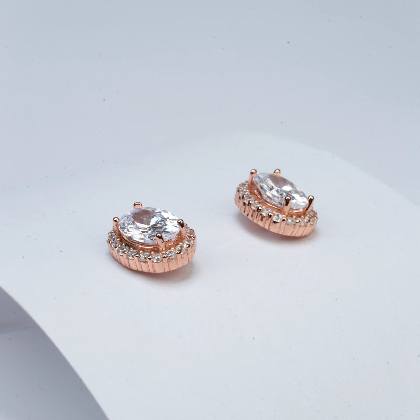 925 Sterling Silver | Oval Stellar Studs