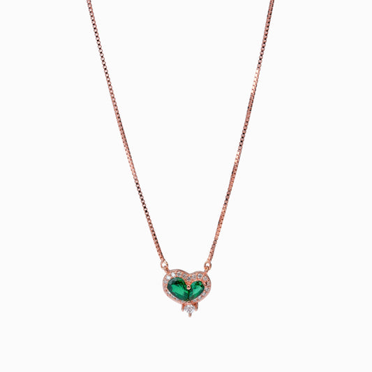 925 Sterling Silver | Heart of Verdance Pendant with Box Chain