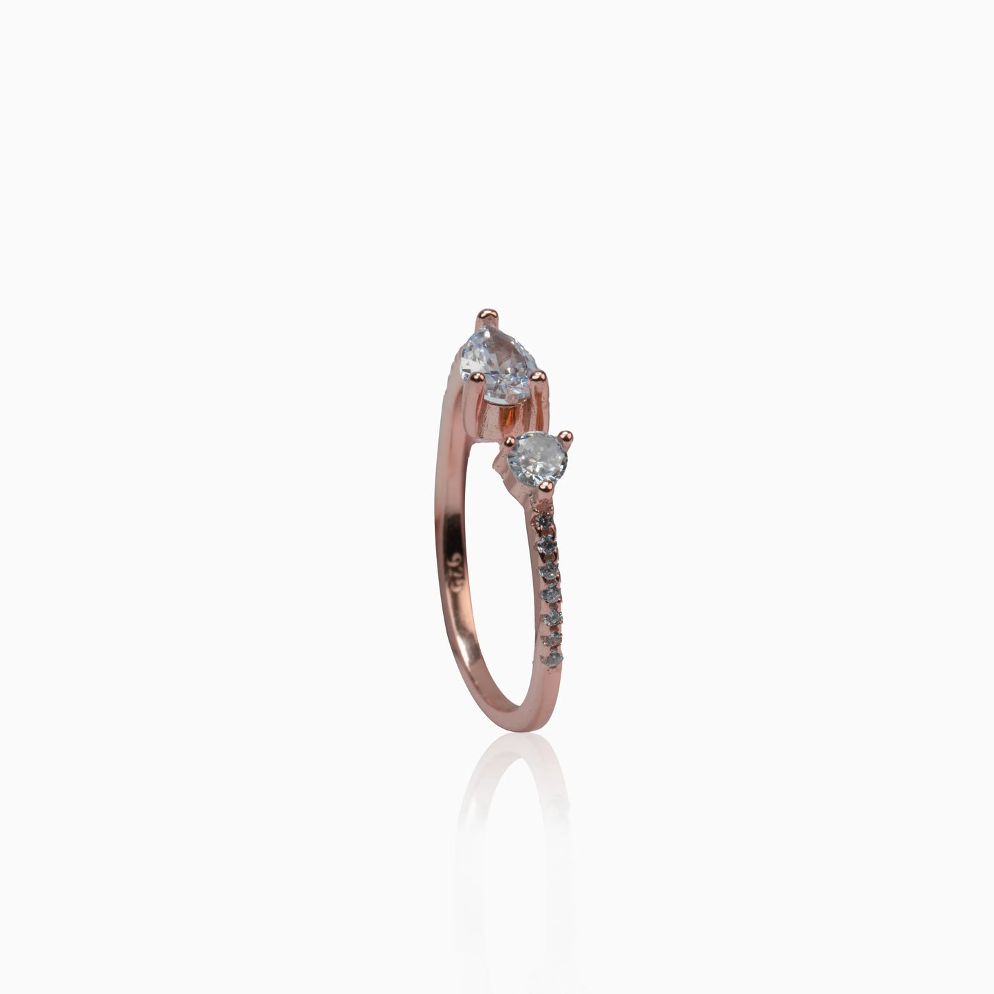 925 Sterling Silver | Enchanted Dewdrop Ring | Free size