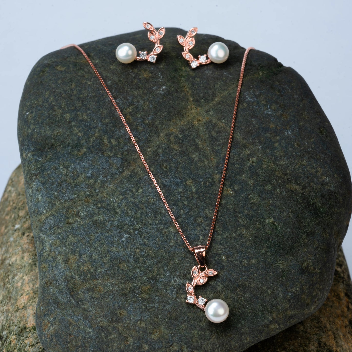 925 Sterling Silver | Pearl Sprout Set