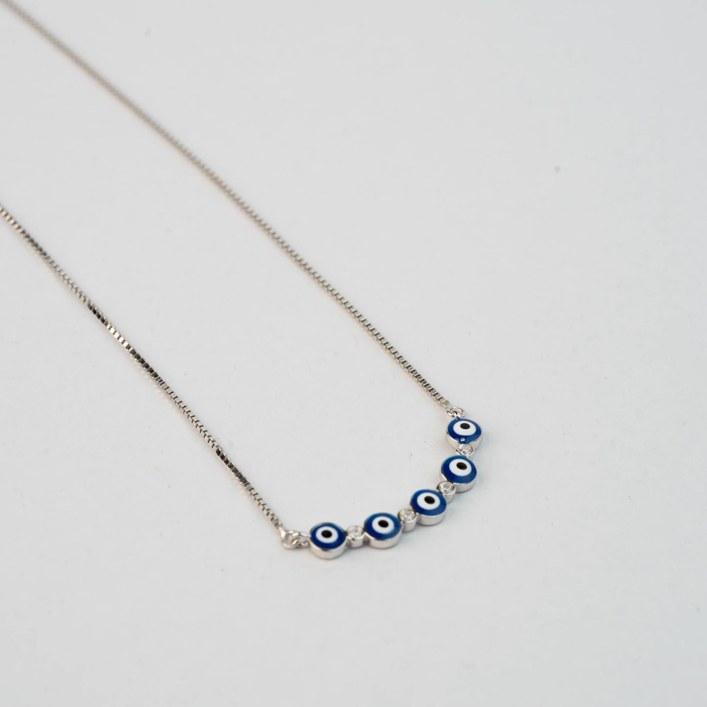 925 Sterling Silver | Silver Evil Eye Ensemble Necklace