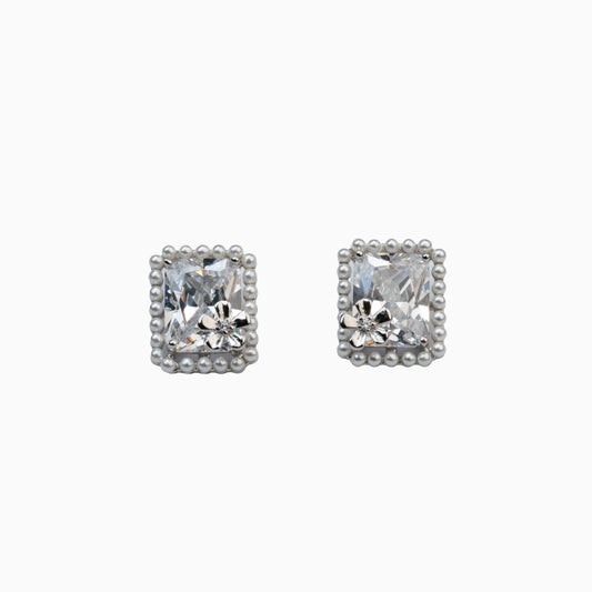 925 Sterling Silver | Glimmering Garden Studs (Silver finish)