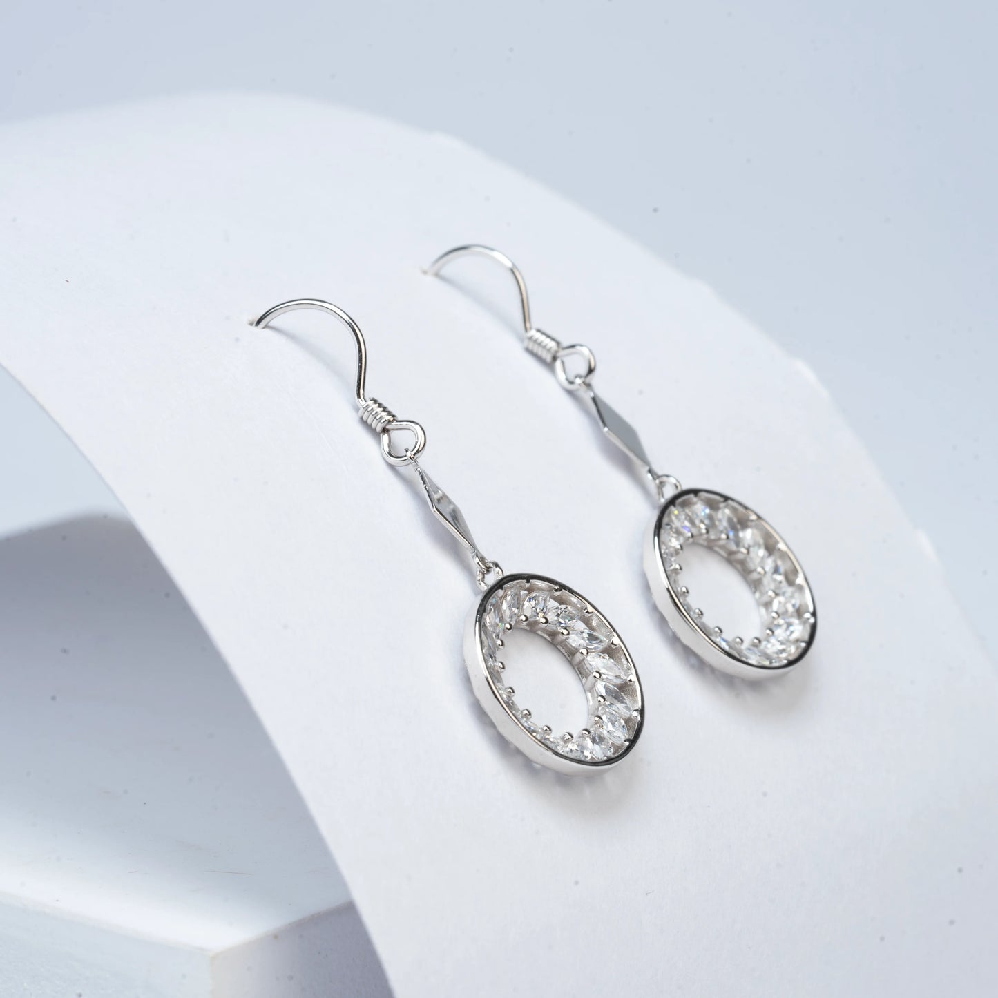 925 Sterling Silver | Eclipse Dangle Earrings