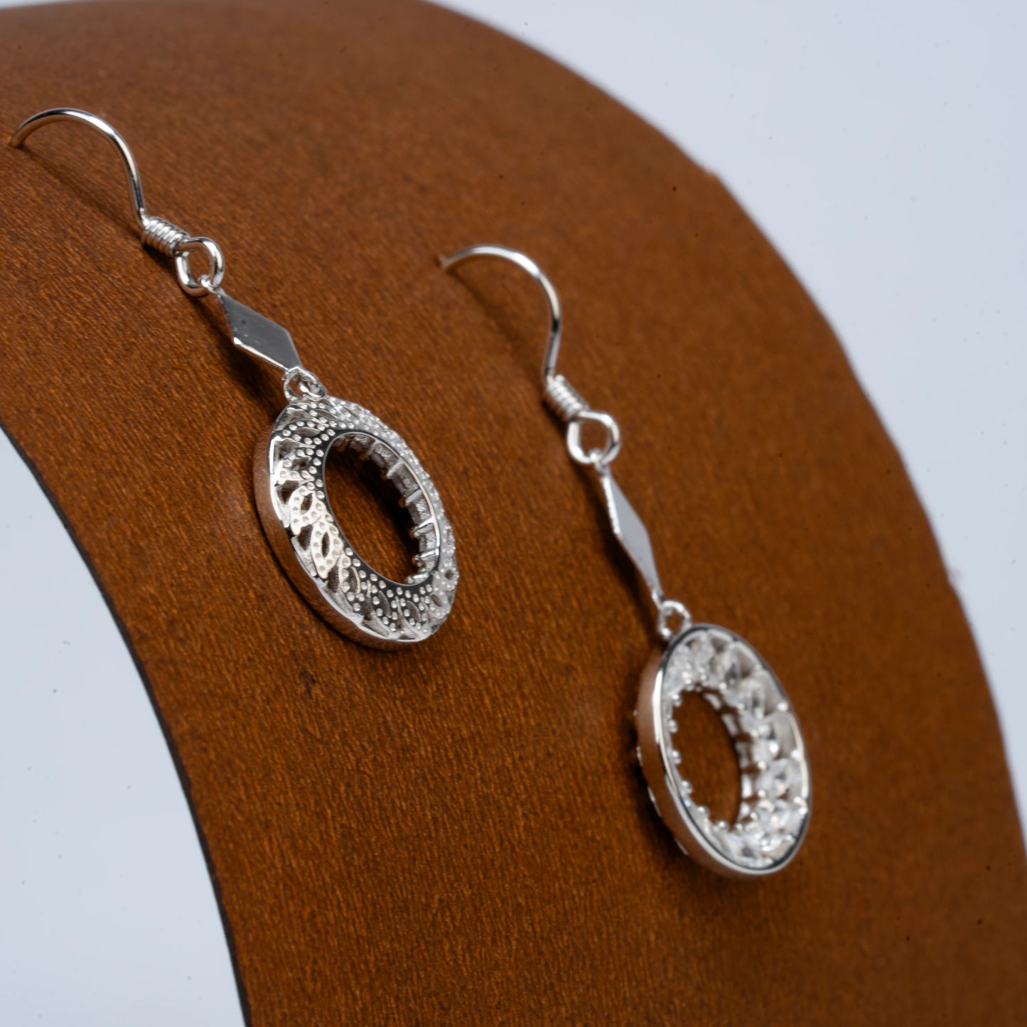 925 Sterling Silver | Eclipse Dangle Earrings