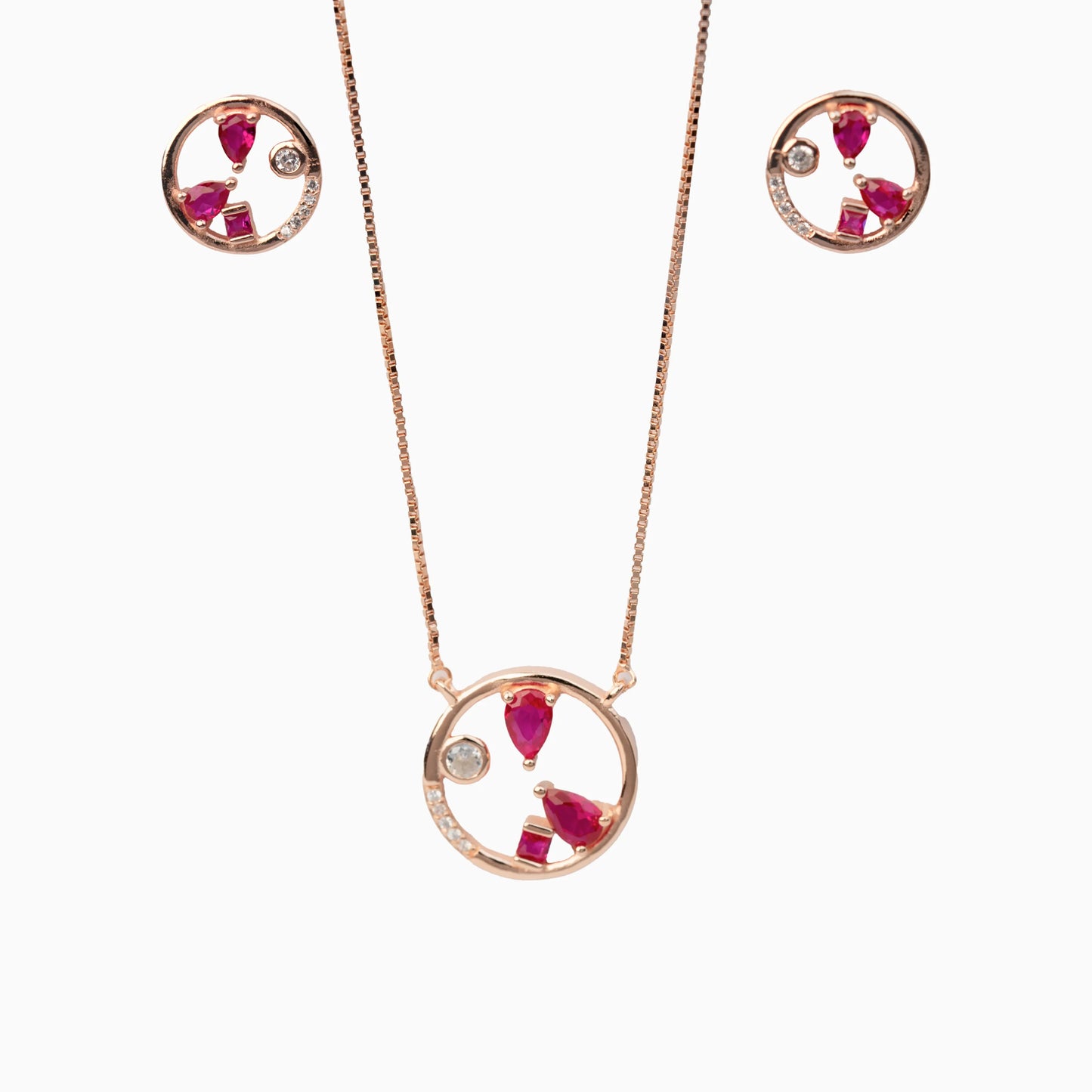 925 Sterling Silver | Radiant Rouge Ensemble Set