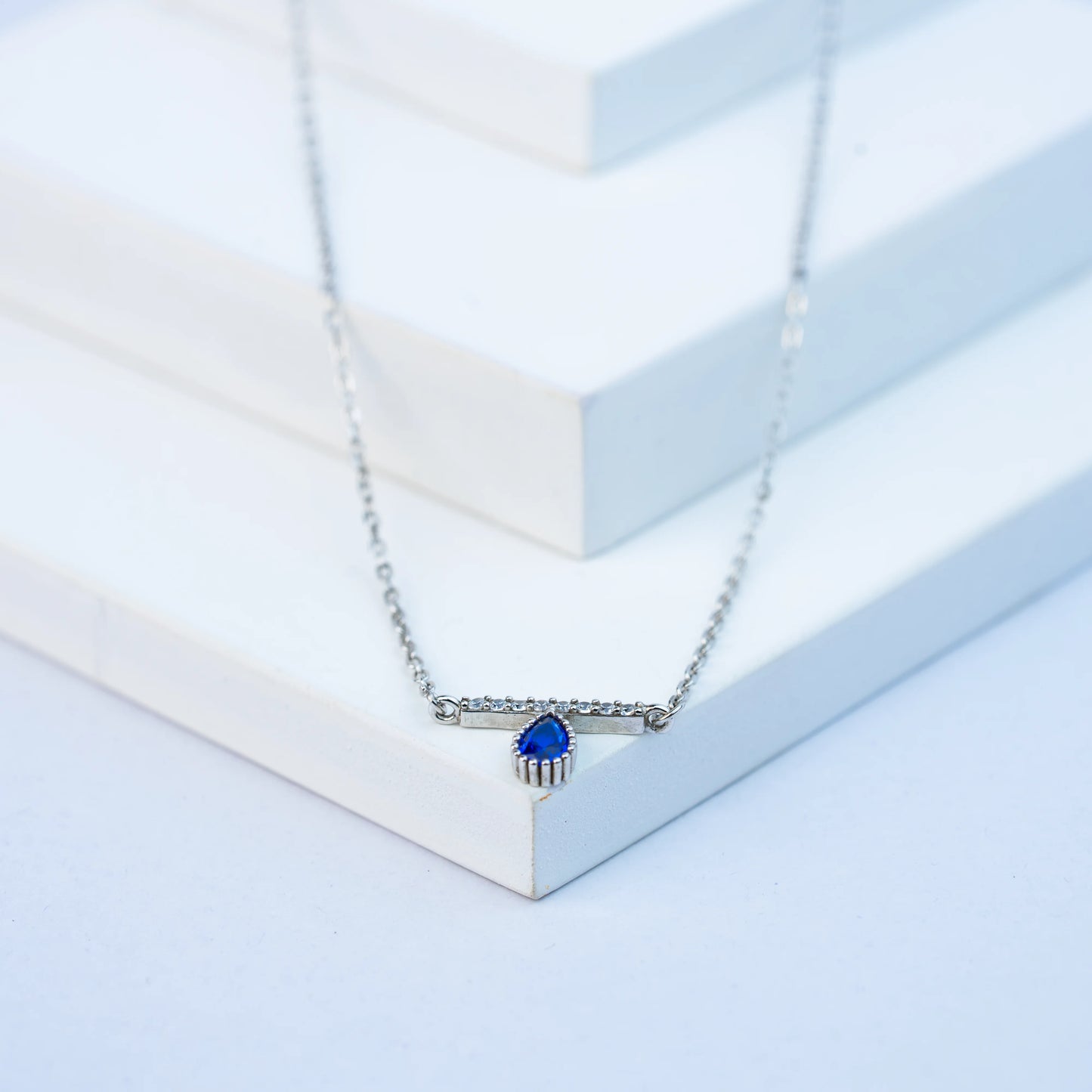 925 Sterling Silver | Silver Droplet Affinity Necklace