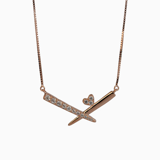 925 Sterling Silver | Swords of Love Pendant with Chain